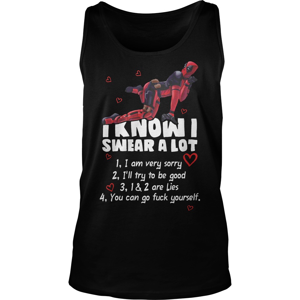 Deadpool I Know I Swear A Lot Tanktop