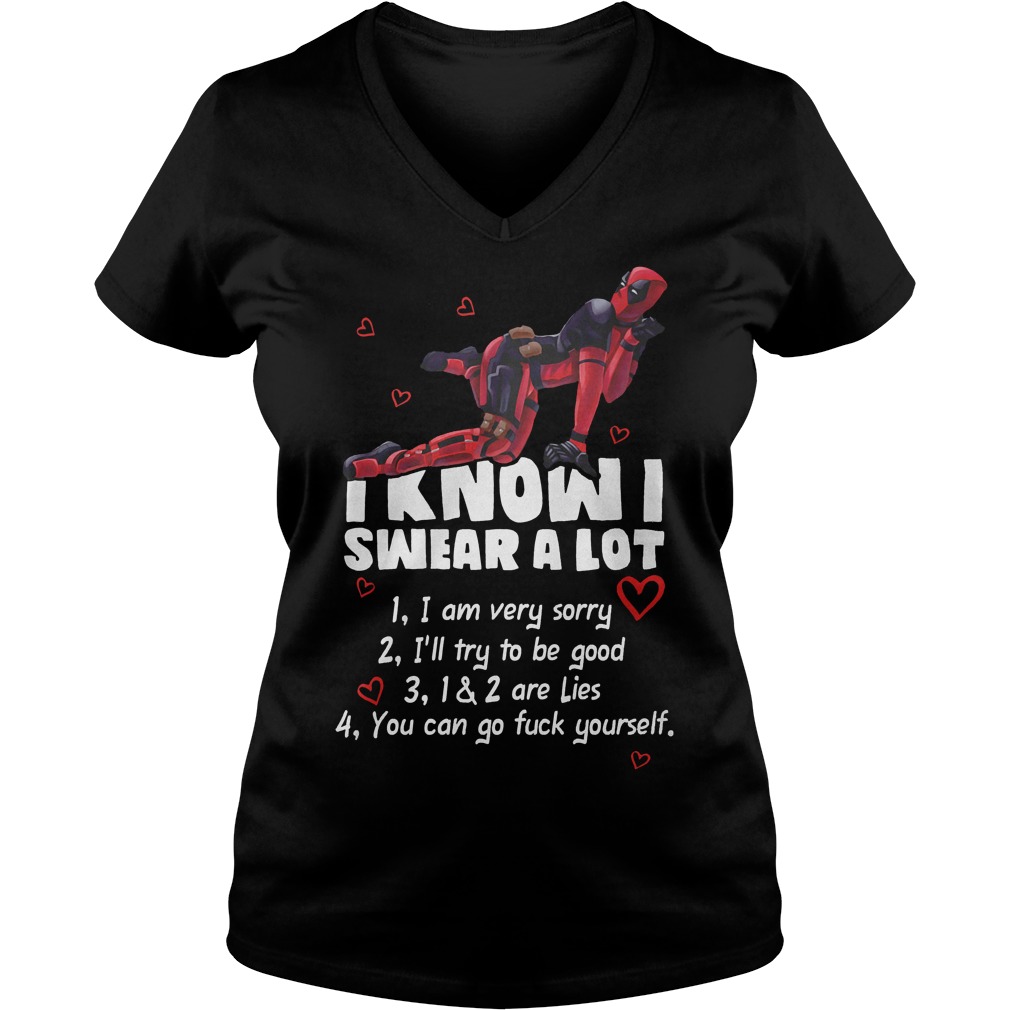 Deadpool I Know I Swear A Lot V Neck