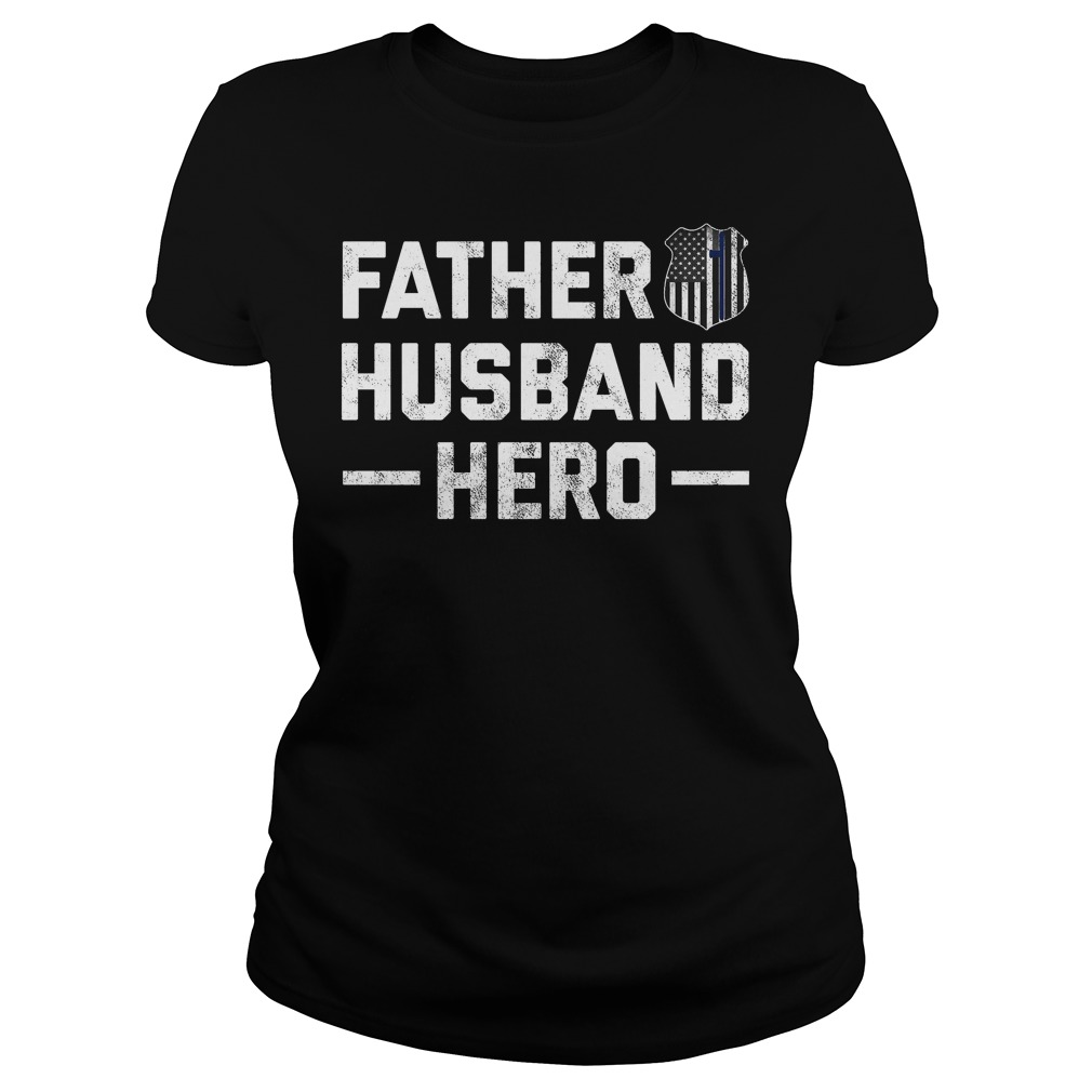 Father Husband Hero Badge Flag Fathers Ladies