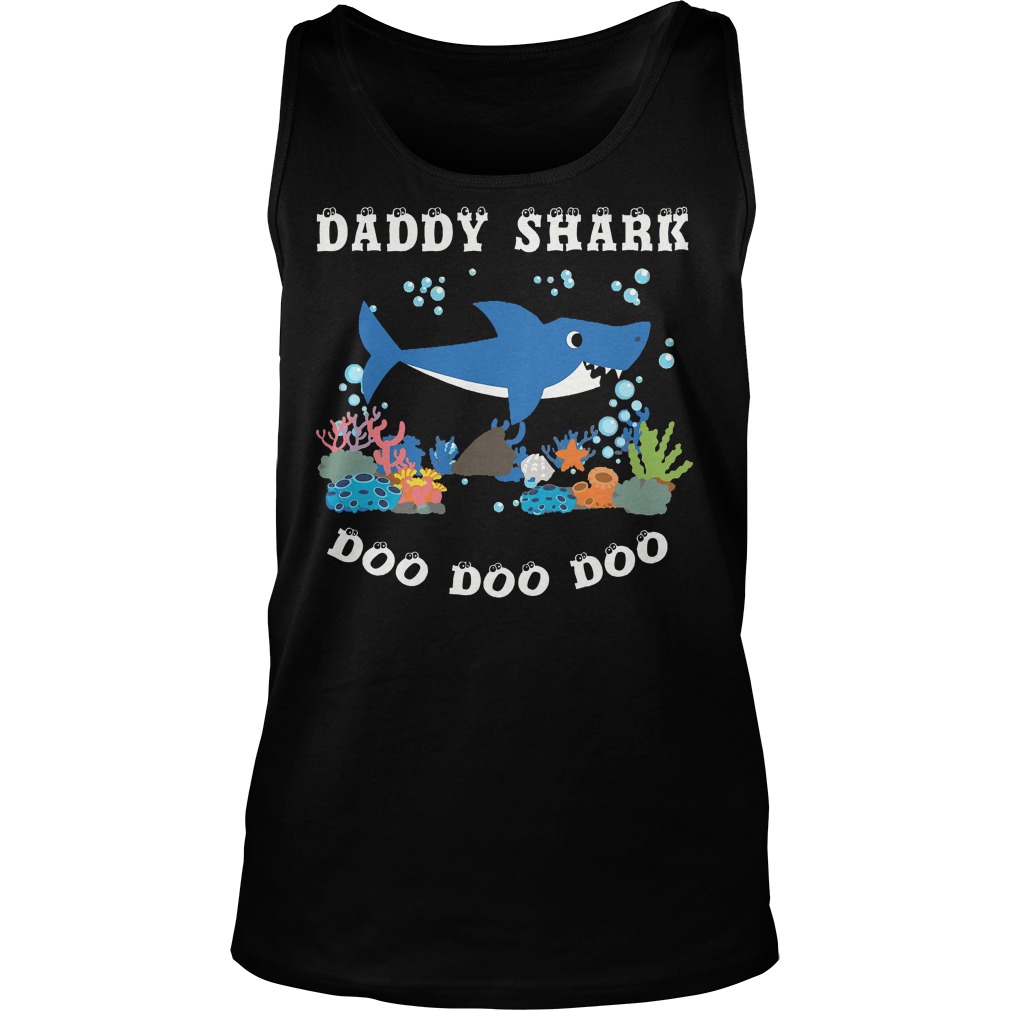 Funny Daddy Shark Doo Doo Doo Tanktop