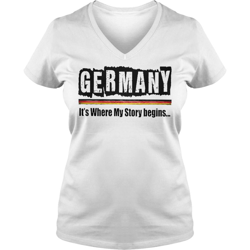 Germany It's Where My Story Begins V Neck
