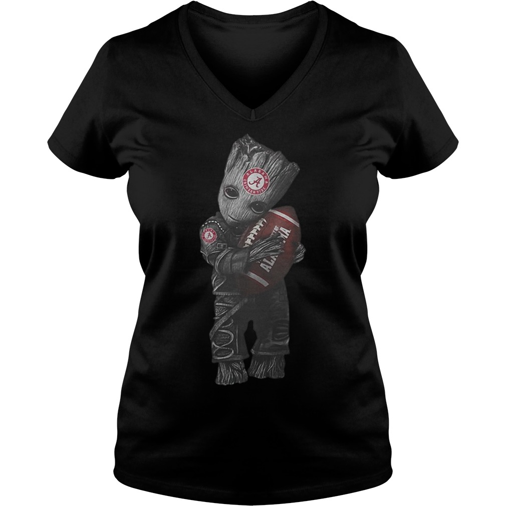 Groot Hug Alabama Football V Neck