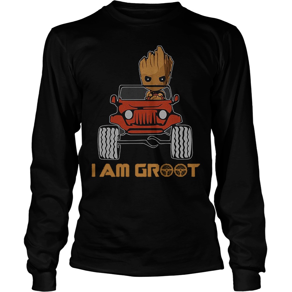 Jeep And Groot I Am Groot Longsleeve