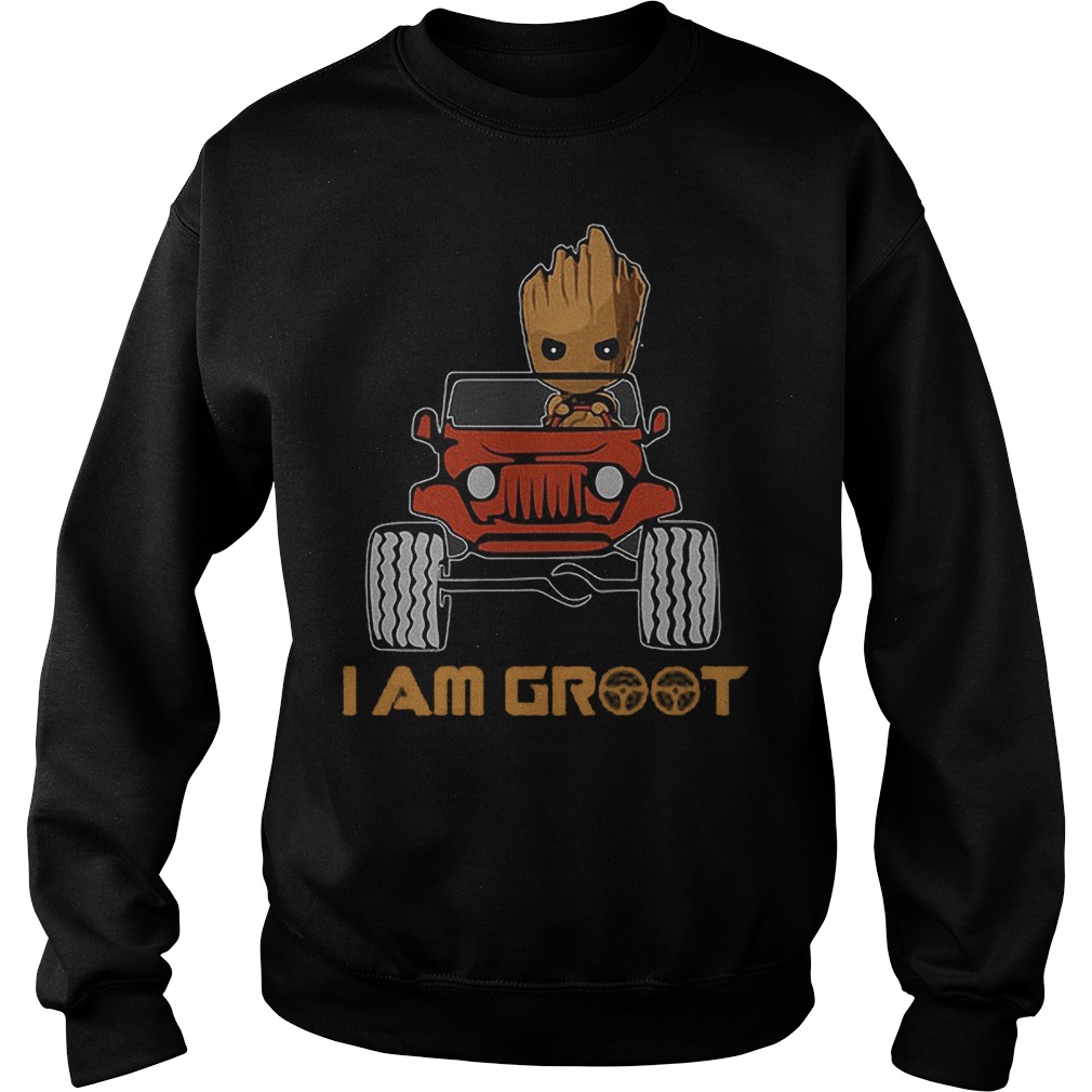 Jeep And Groot I Am Groot Sweater