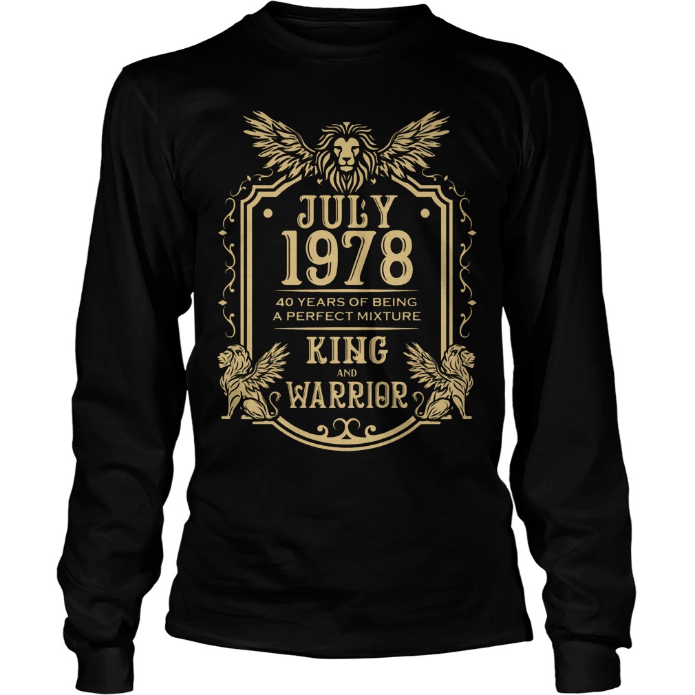 July 1978 King And Warrior Longsleeve