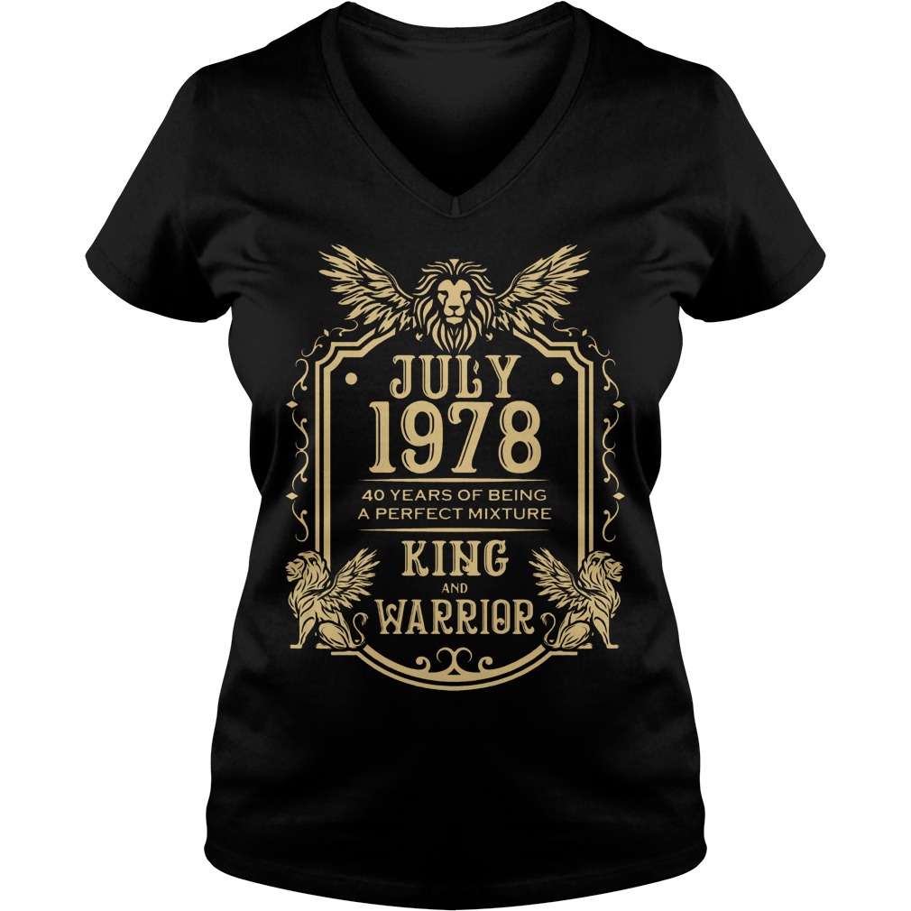 July 1978 King And Warrior V Neck