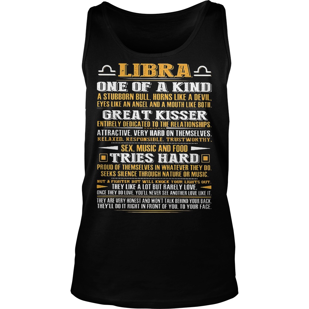 Libra One Of A Kind A Stubborn Bull Tanktop