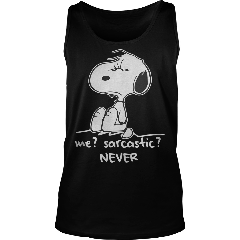 Me Sarcastic Never Snoopy Tanktop