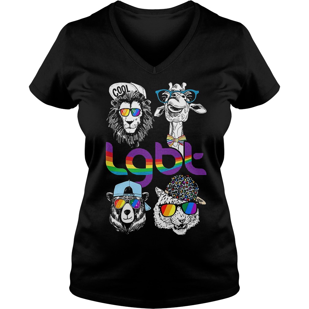 Animals LGBT T-Shirt Ladies V-Neck
