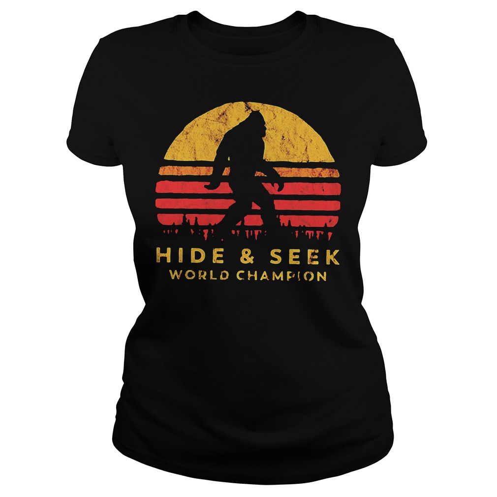 Bigfoot Hide and Seek World Champion T-Shirt Classic Ladies Tee