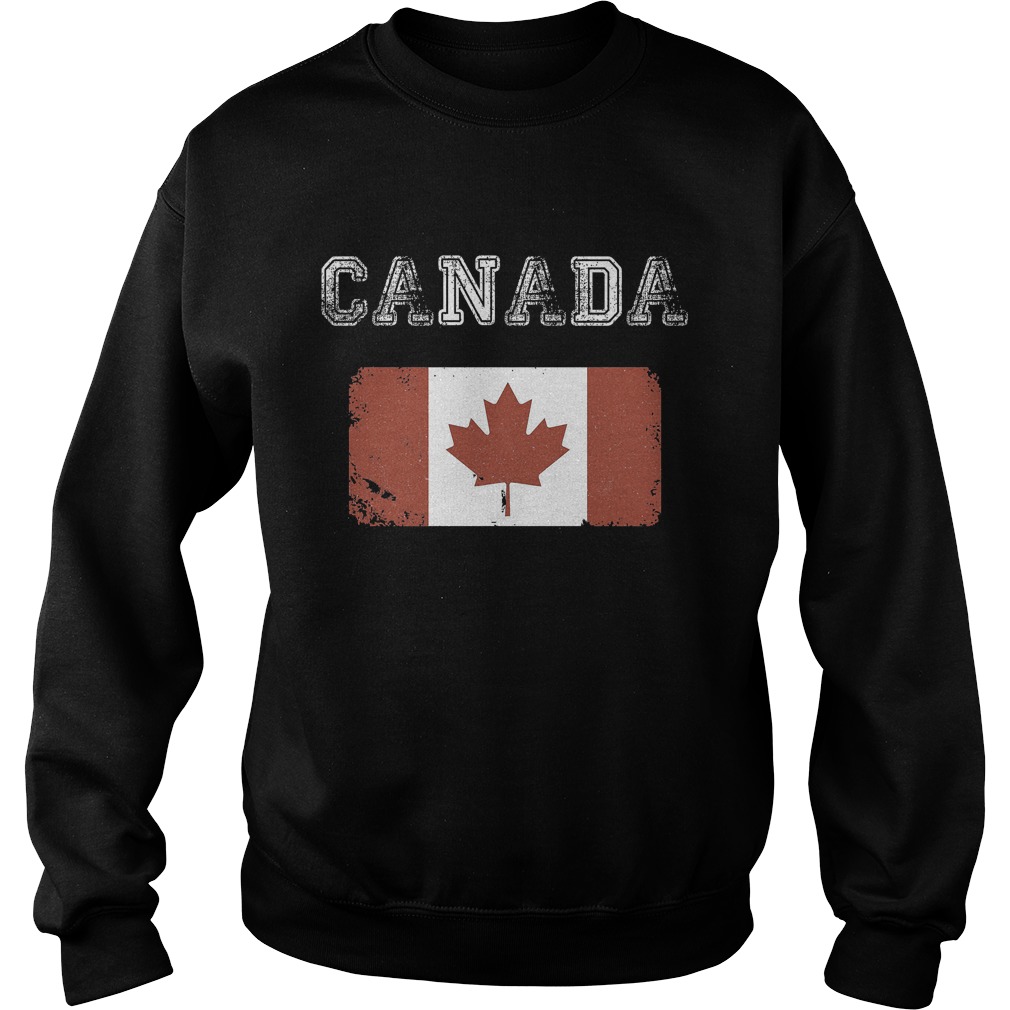 Canada Day Vintage Canada Flag T-Shirt Sweat Shirt