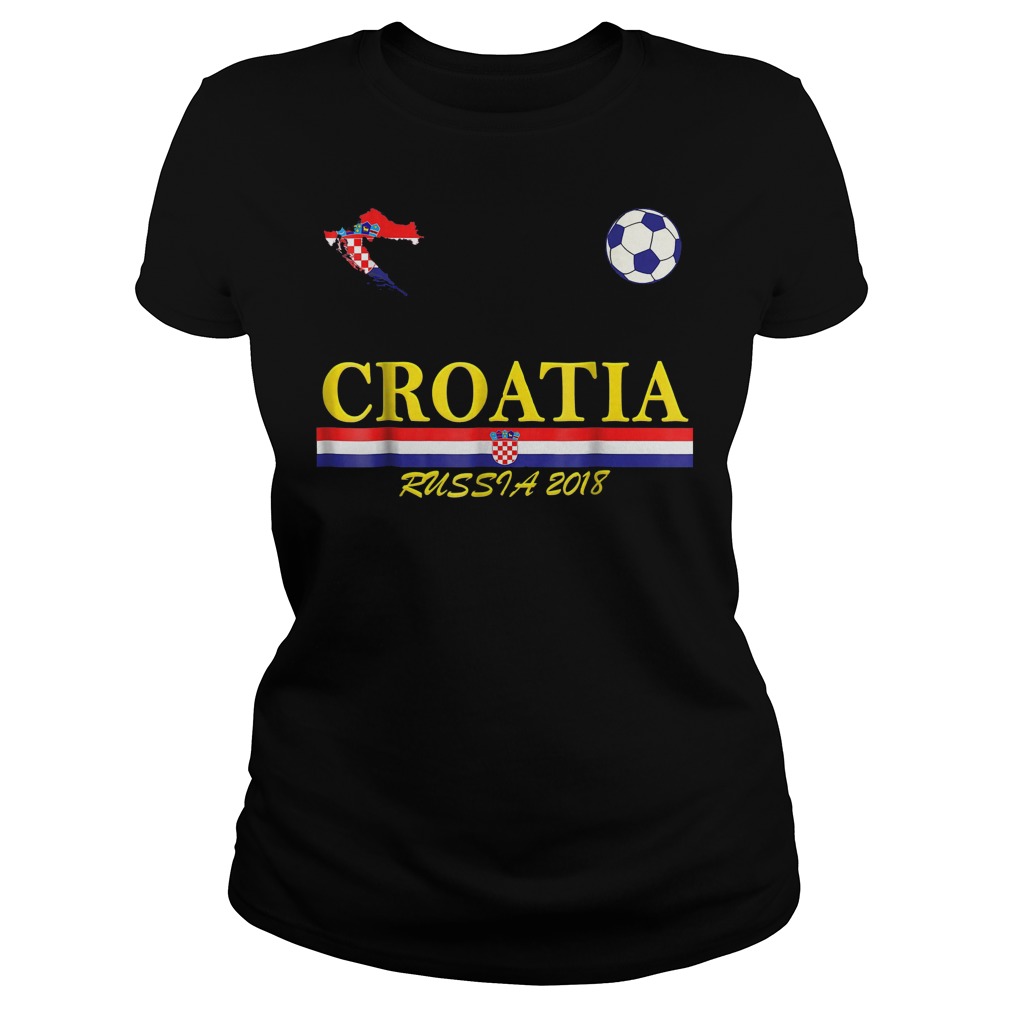 Croatia Soccer Russia World Cup 2018 T-Shirt Ladies Tee