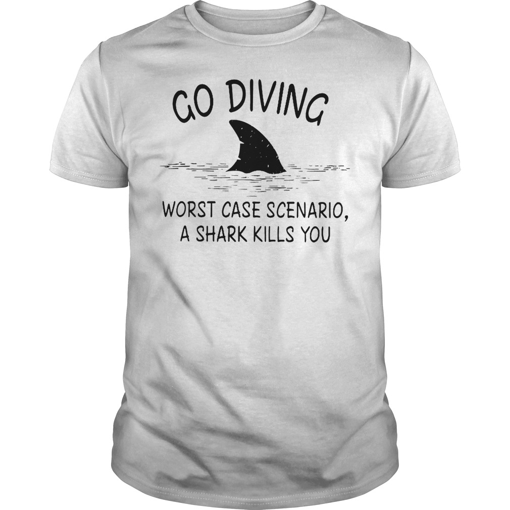Go Diving Worst Case Scenario T-Shirt Classic Guys / Unisex Tee