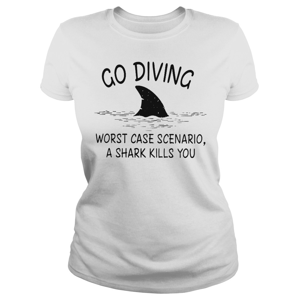 Go Diving Worst Case Scenario T-Shirt Classic Ladies Tee