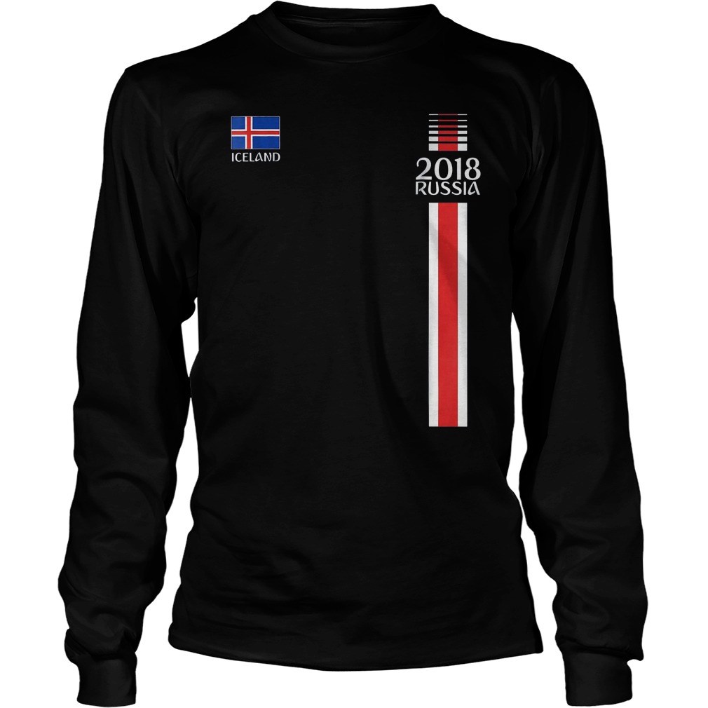 Iceland World Cup Football Jersey 2018 T-Shirt Unisex Longsleeve Tee