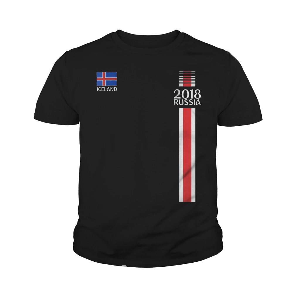 Iceland World Cup Football Jersey 2018 T-Shirt Youth Tee