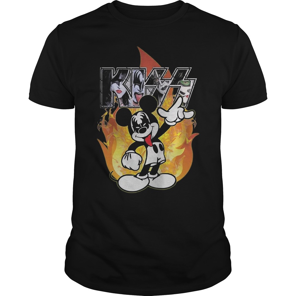 Kiss Mickey Mouse T-Shirt Classic Guys / Unisex Tee