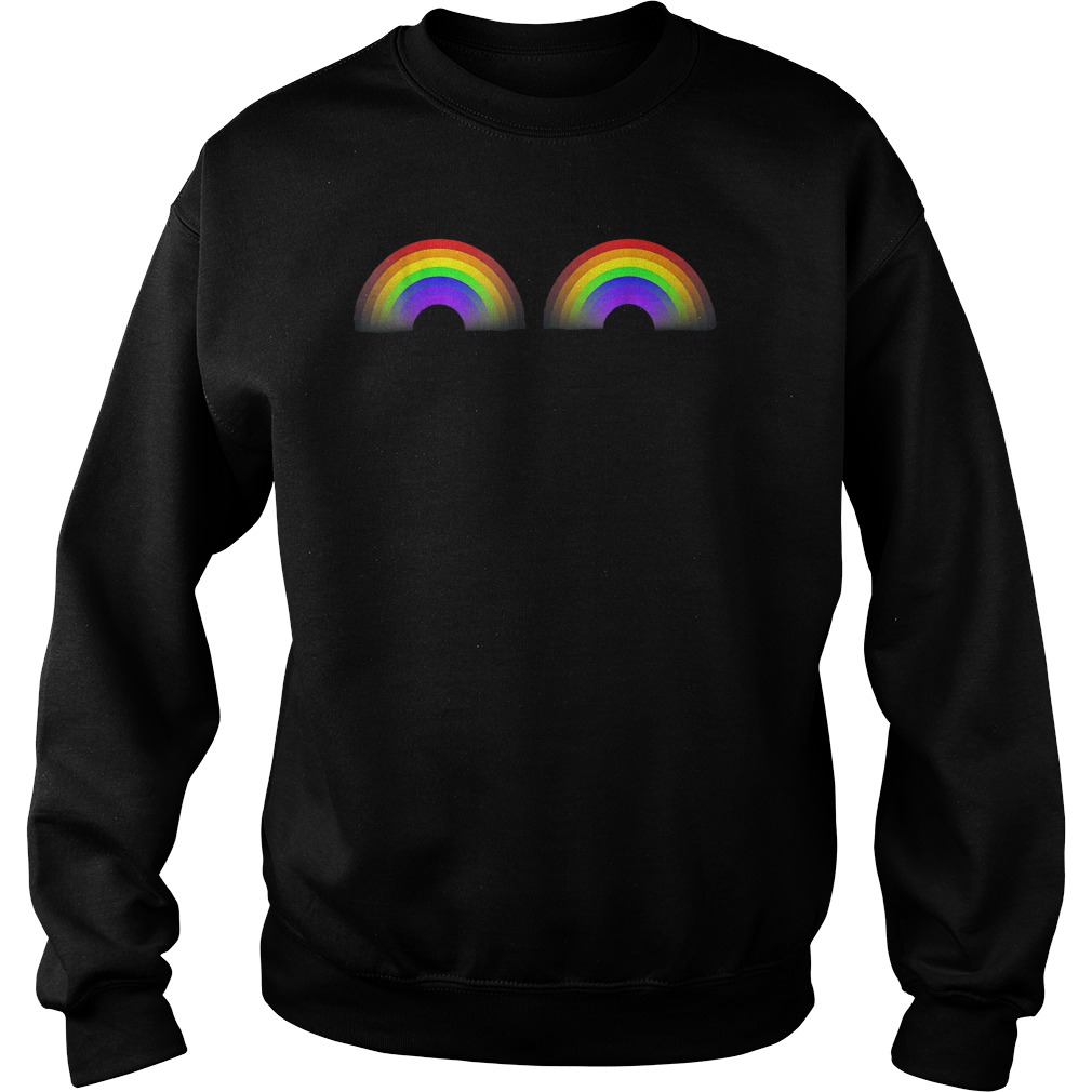 LGBT Pride Boobs Love Is Love 2018 T-Shirt Sweat Shirt