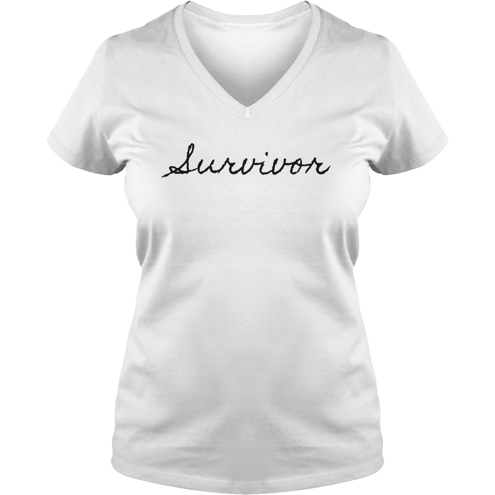 Lurvivor T-Shirt Ladies V-Neck