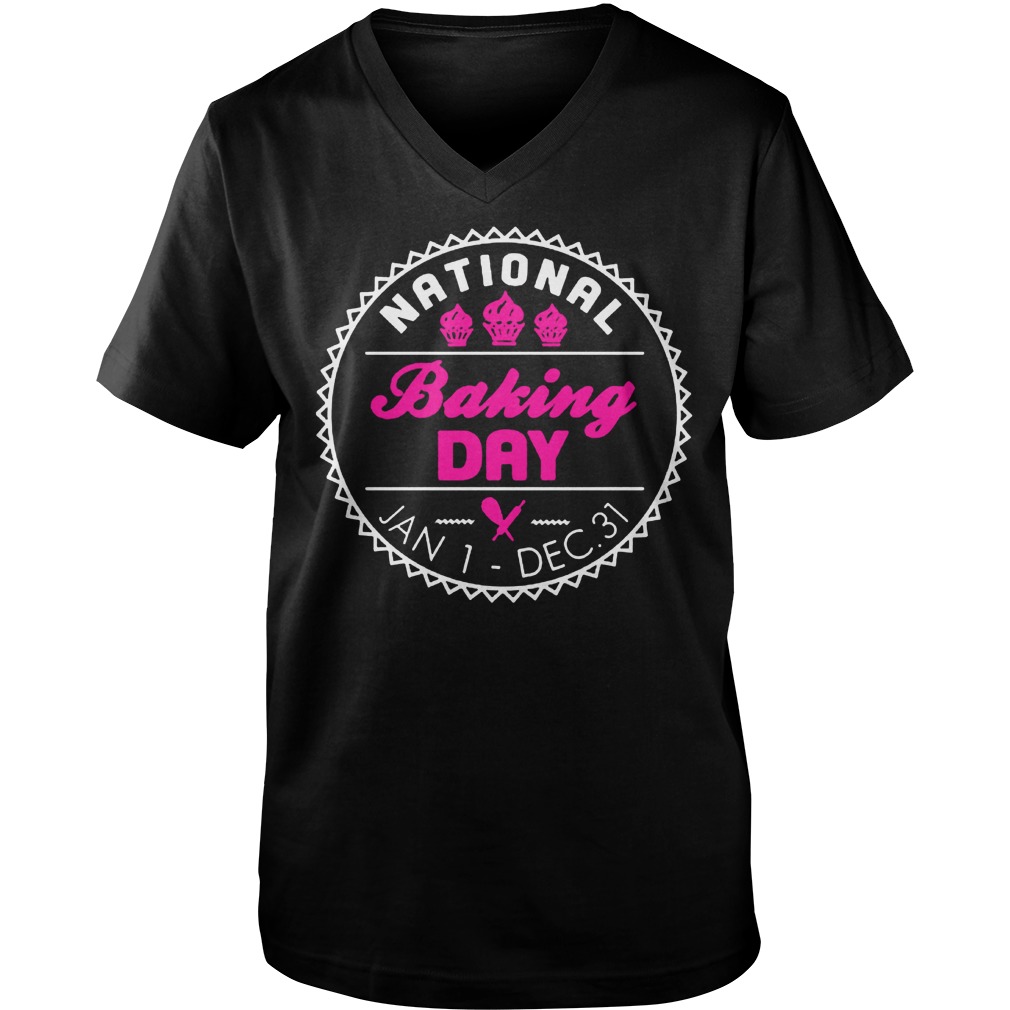 Nationl Baking Day T-Shirt Guys V-Neck