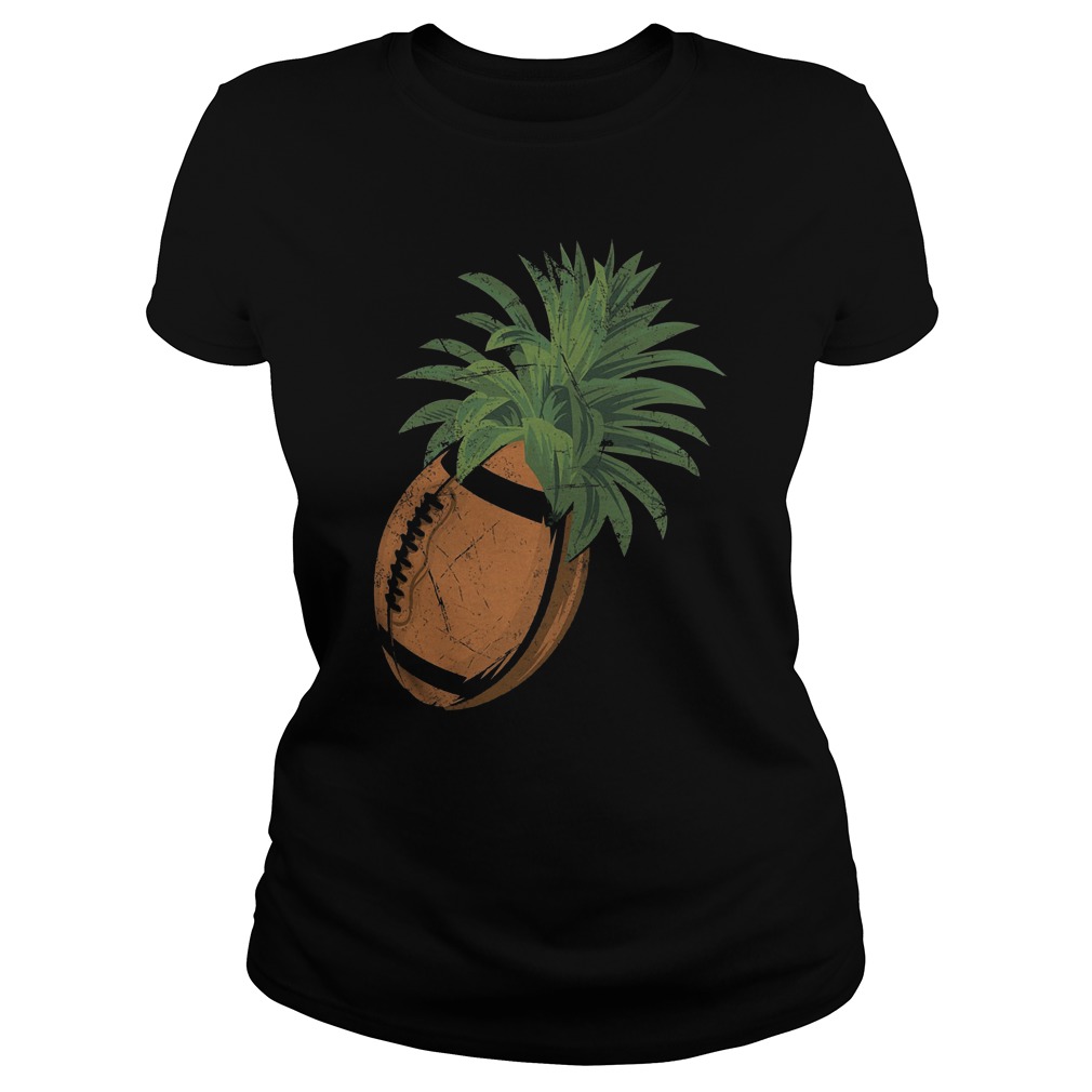 Pineapple Football T-Shirt Classic Ladies Tee
