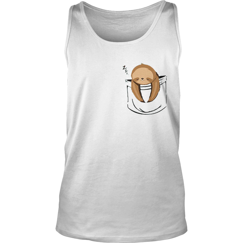 Pocket Sloth T-Shirt Unisex Tank Top