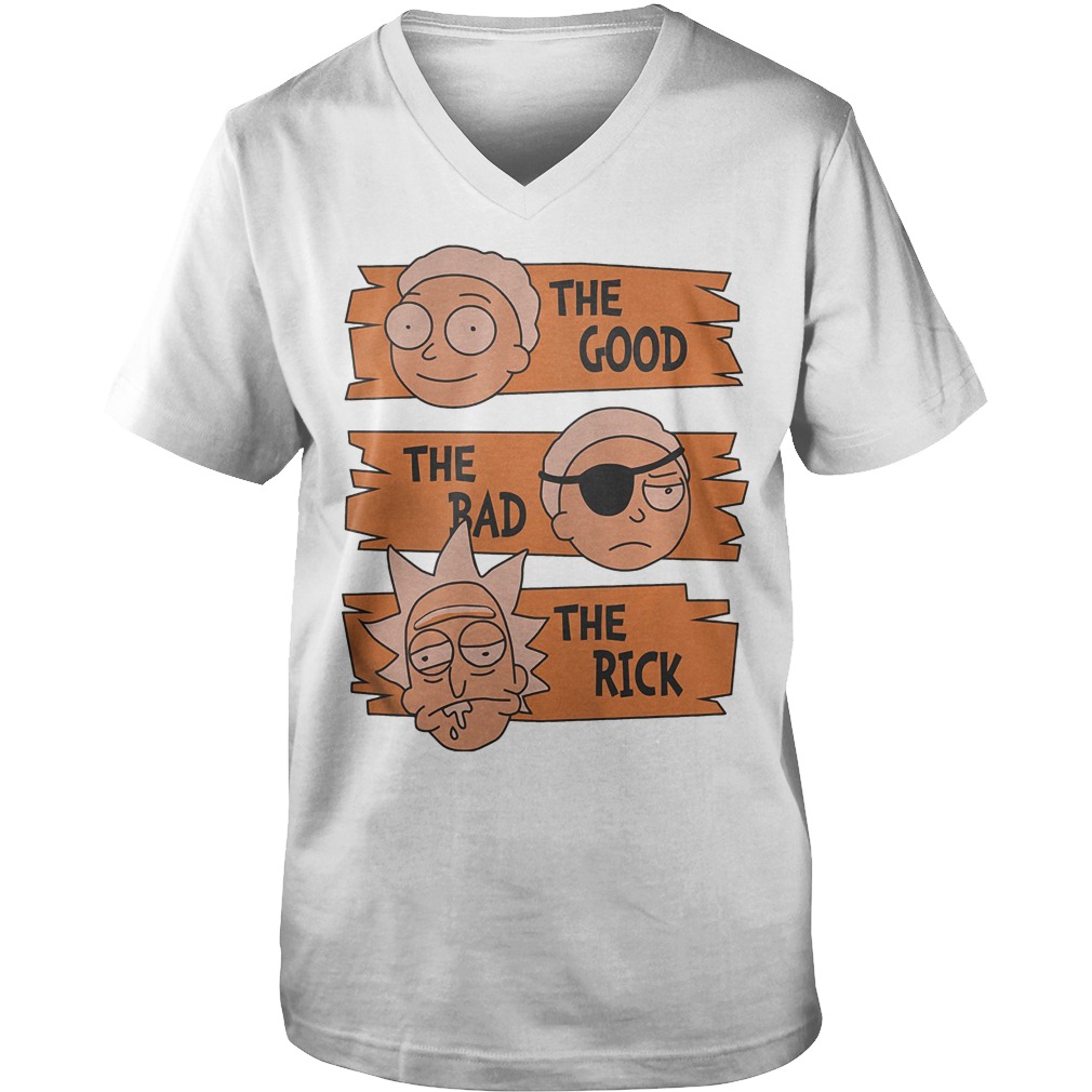 Rick And Morty – The Good The Bad The Rick T-Shirt Guys V-Neck