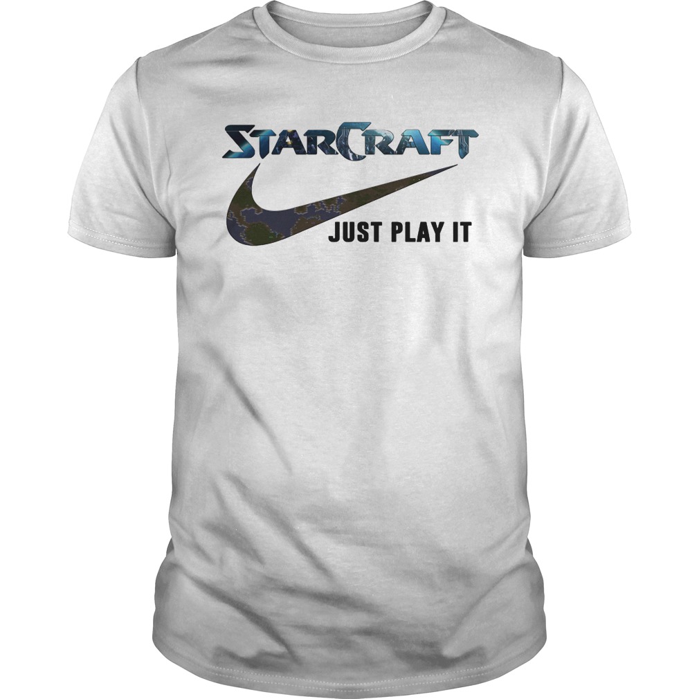 Starcraft And Nike Just Play It T-Shirt Guys Tee
