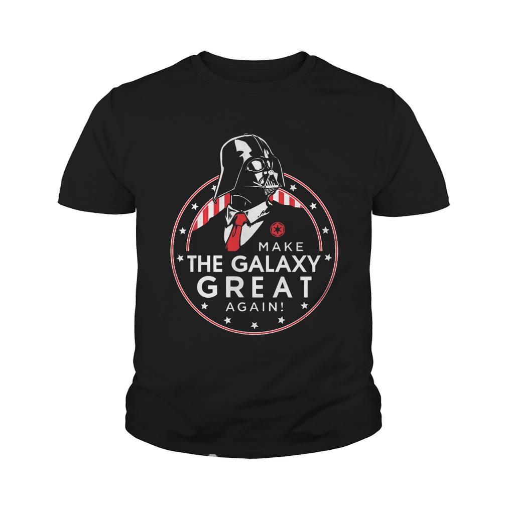 Trumps Space Force Make The Galaxy Great Again Darth Vader T-Shirt Youth Tee