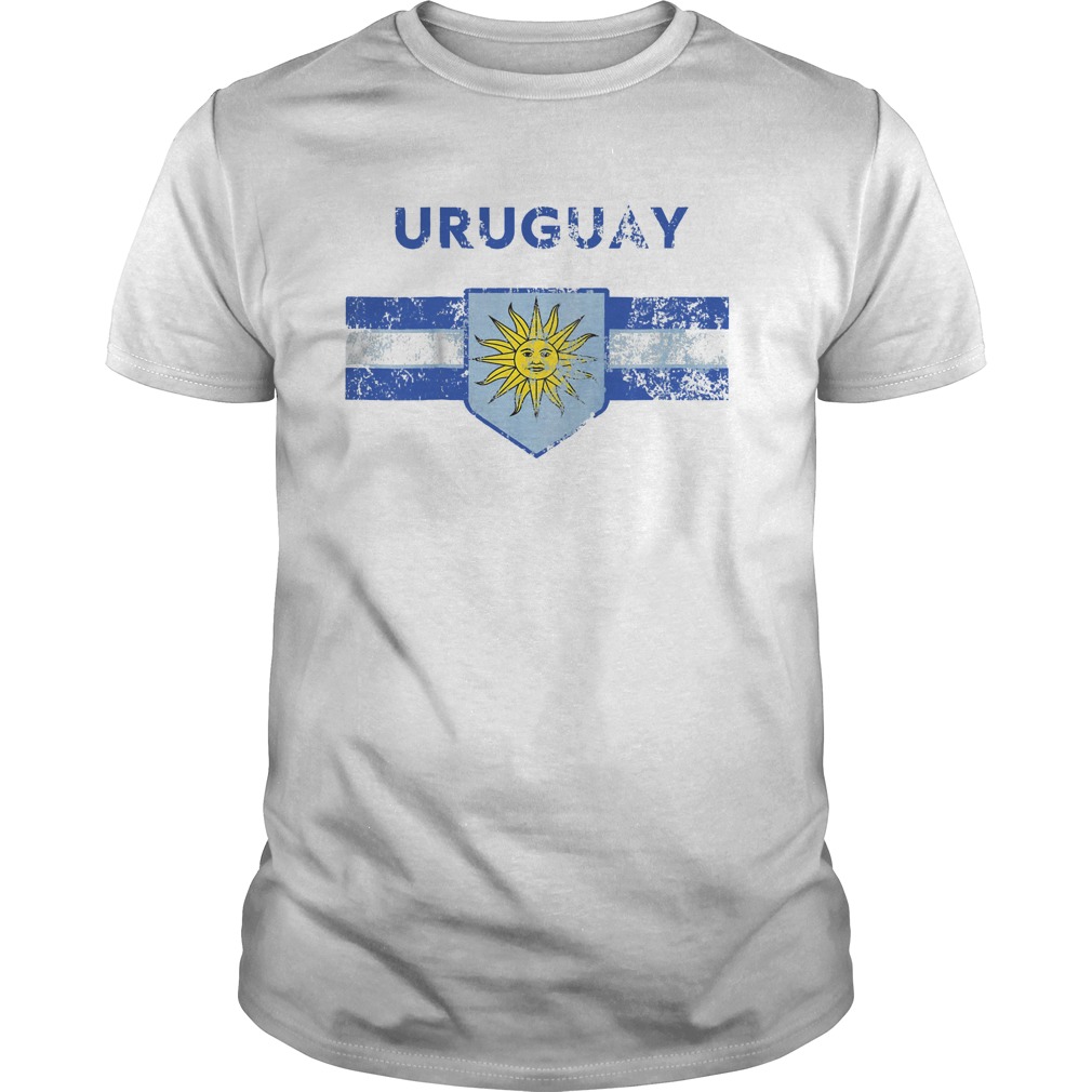 Uruguay Flag Soccer Jersey 2018 T-Shirt Guys Tee