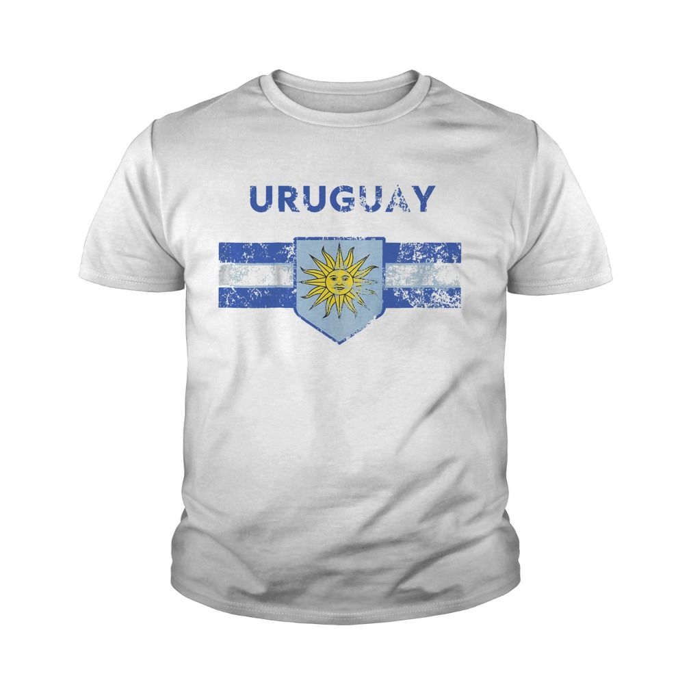 Uruguay Flag Soccer Jersey 2018 T-Shirt Youth Tee