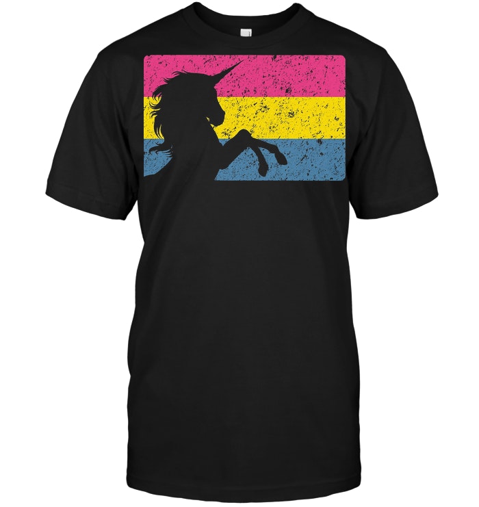 Vintage Pansexual Unicorn Pride Flag T Shirt