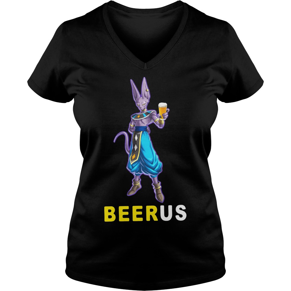 Beerus Dragon Ball Shirt Ladies V-Neck