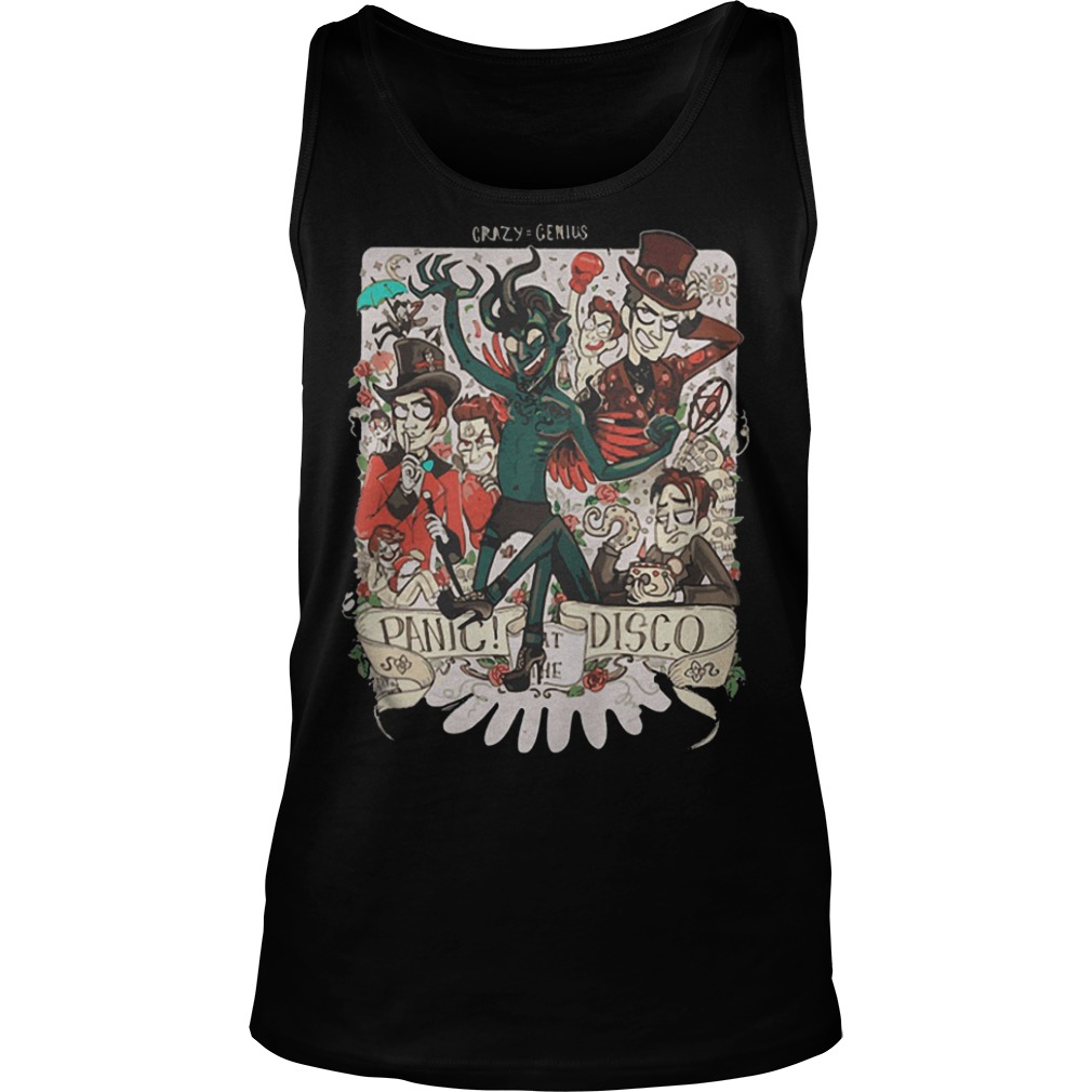 Crazy Genius Panic At The Disco T-Shirt Tank Top Unisex
