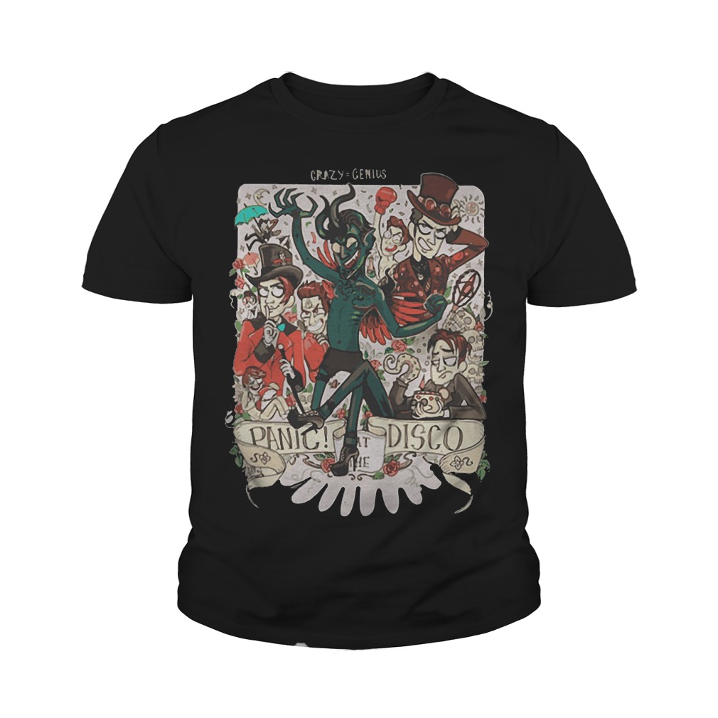 Crazy Genius Panic At The Disco T-Shirt Youth Tee