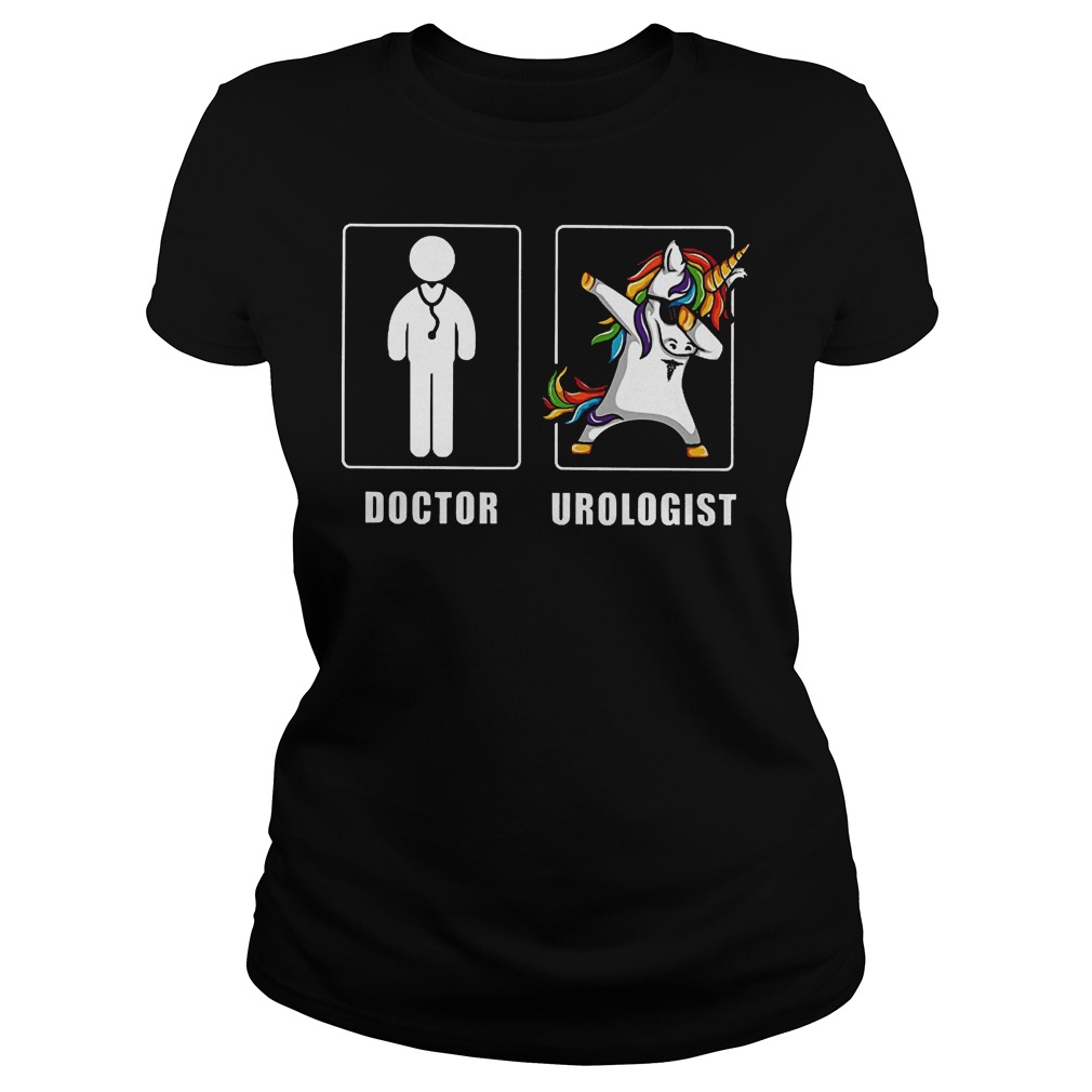 Doctor Urologist Unicorn Dabbing Shirt Classic Ladies Tee