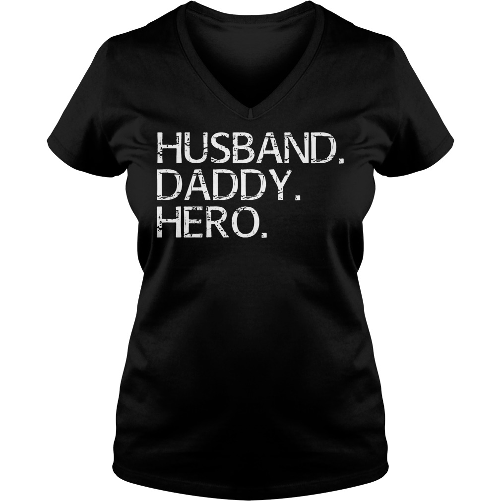 Family Husband Daddy Hero shirt Ladies V-Neck