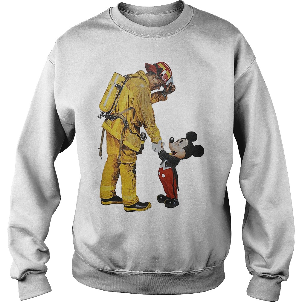 Fireman Mickey Mouse thankful shirt Sweatshirt Unisex