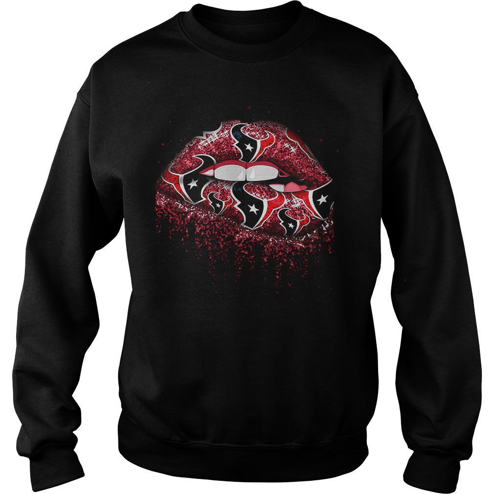 Houston Texans Lips Shirt Sweatshirt Unisex