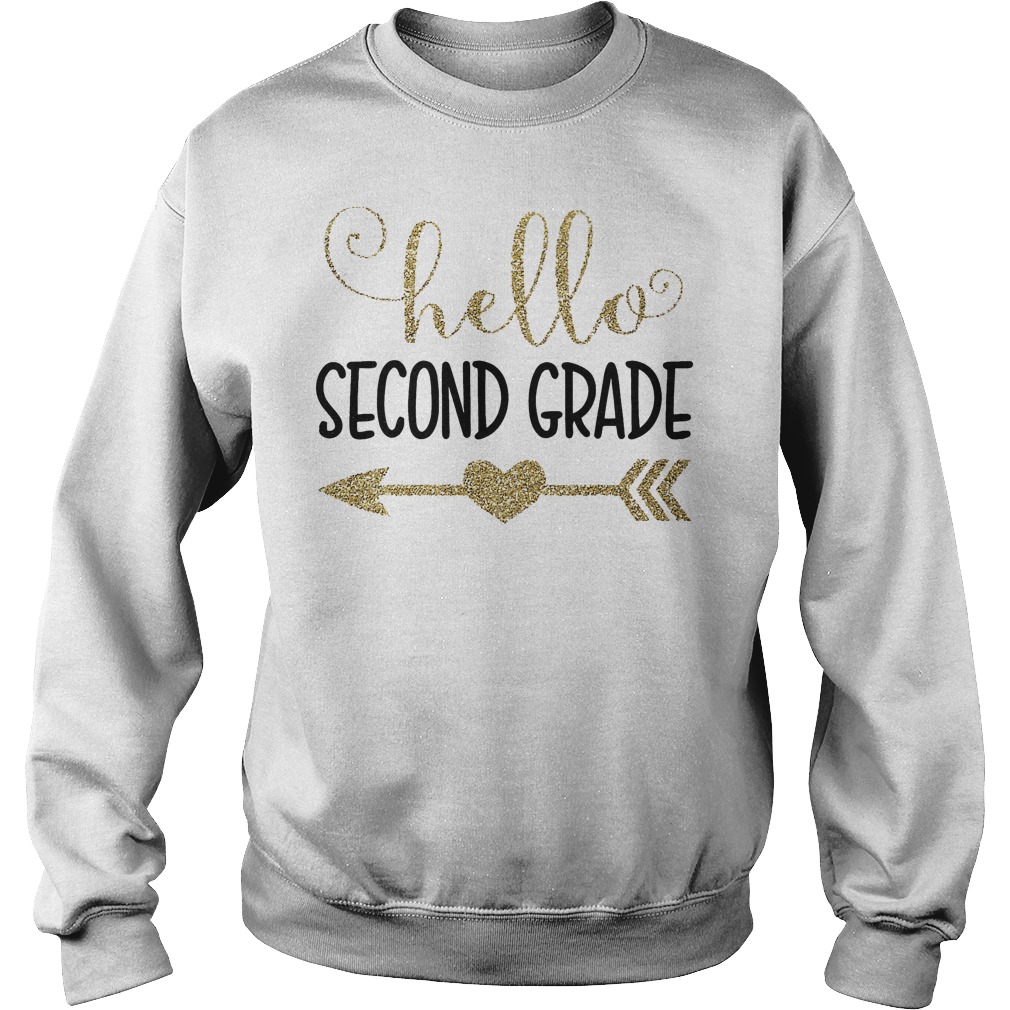 Kids Hello Second Grade Shirt Sweatshirt Unisex