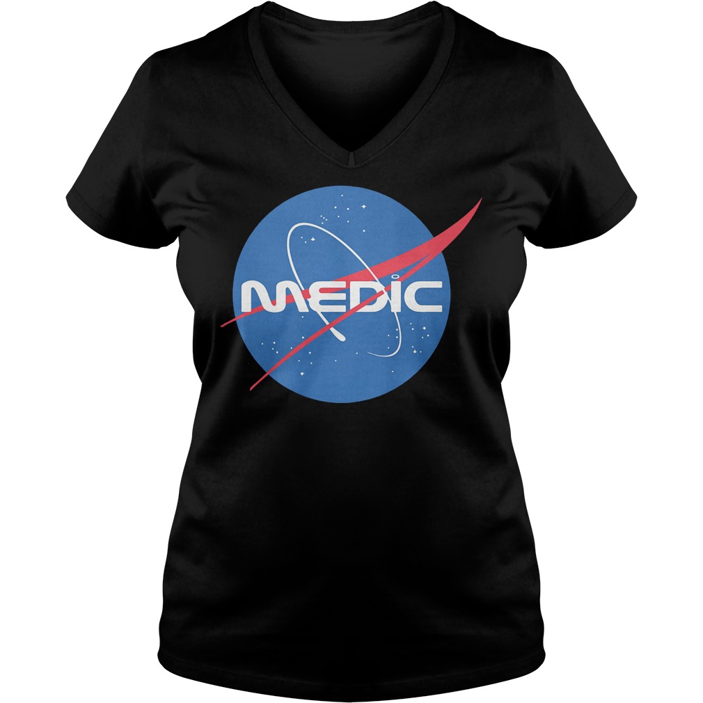 Medic Space Force shirt Ladies V-Neck