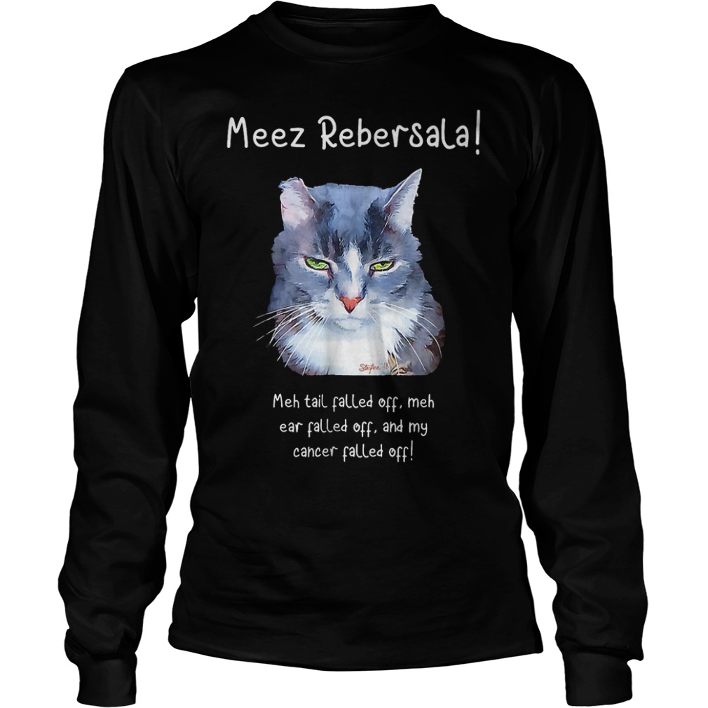 Meez Rebersala Adorable Cancer-fighting Kitty Shirt Longsleeve Tee Unisex