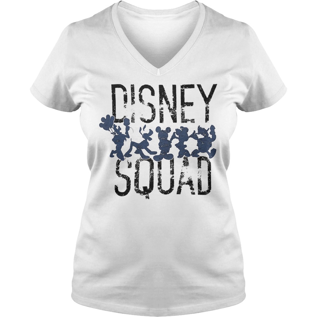Mickey Mouse Disney Squad Shirt Ladies V-Neck