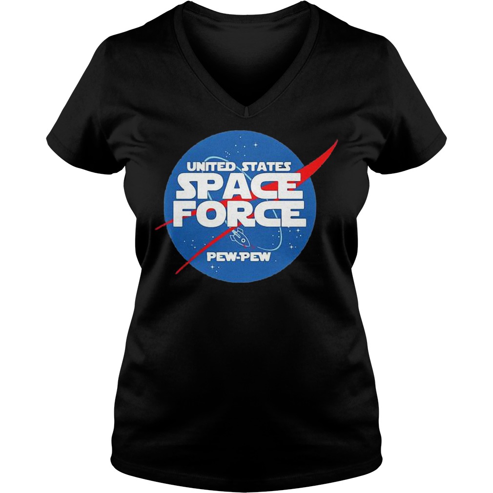 United States Space Force Pew Pew shirt Ladies V-Neck