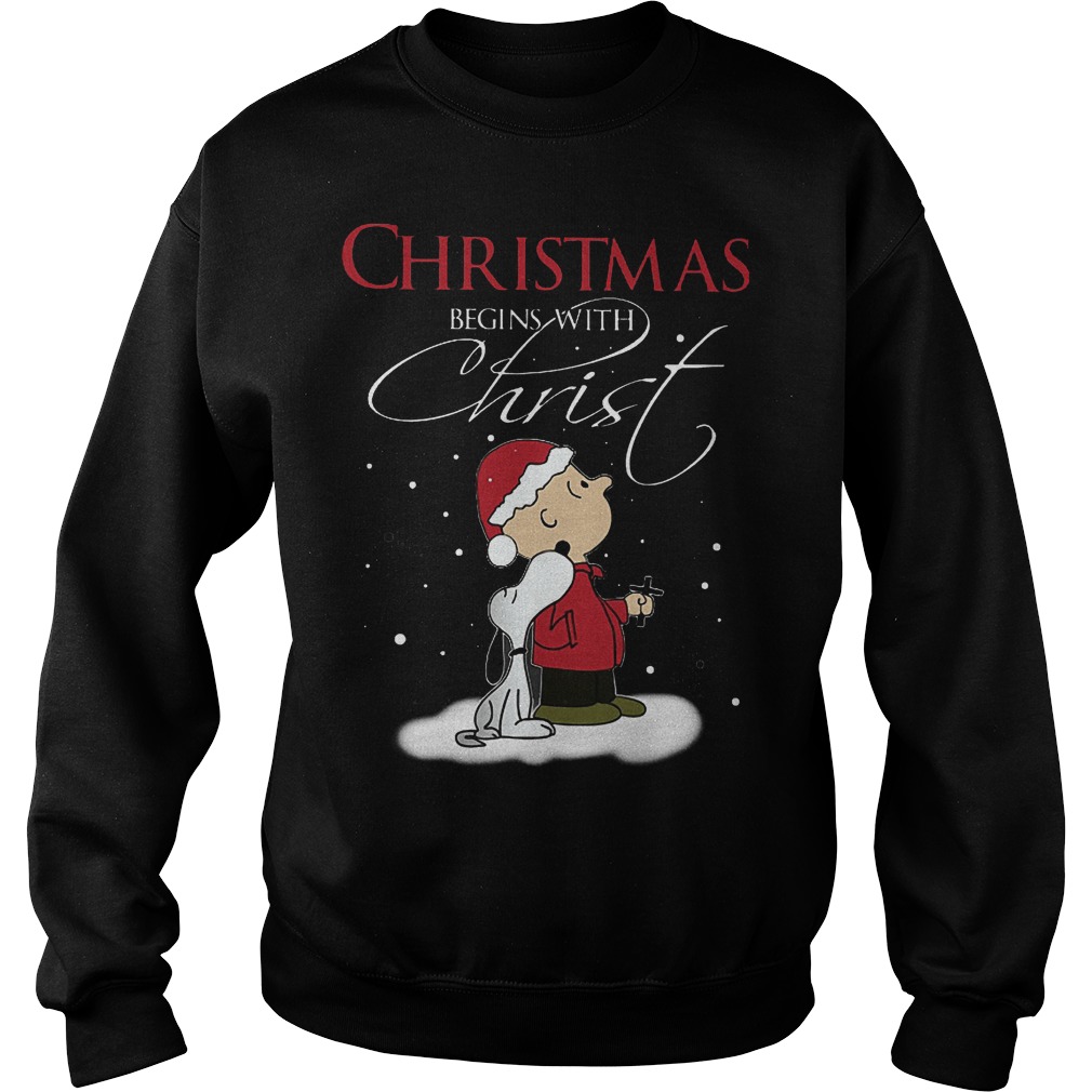 Christmas begins with christ shirt Sweatshirt Unisex