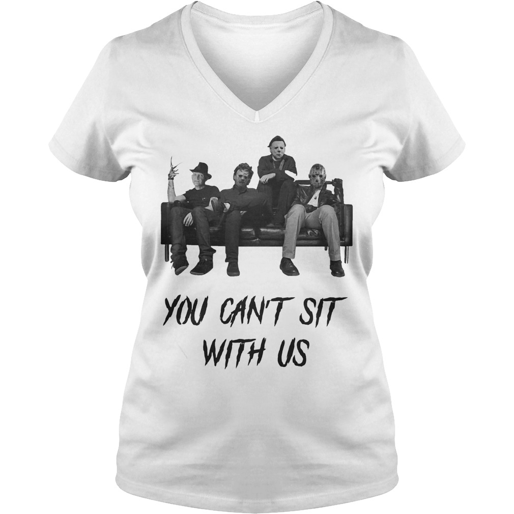 Michael Myers You can't sit with us shirt Ladies V-Neck