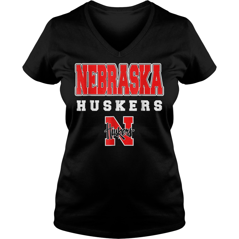 Nebraska Huskers shirt Ladies V-Neck