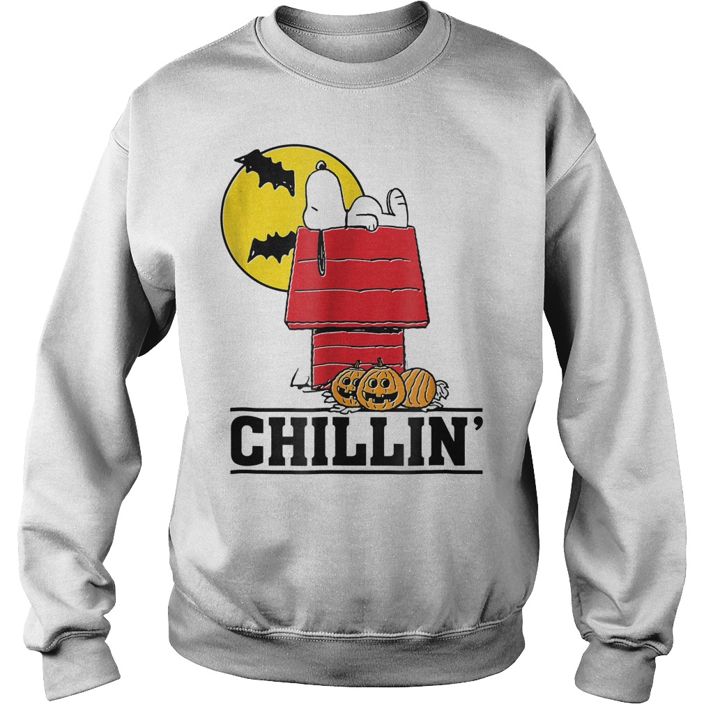 Peanuts Halloween Snoopy Chillin Shirt Sweatshirt Unisex