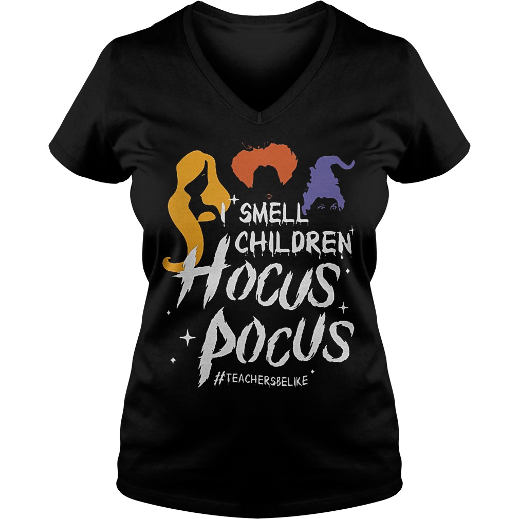 Teacher Smell children hocus pocus Shirt Ladies V-Neck