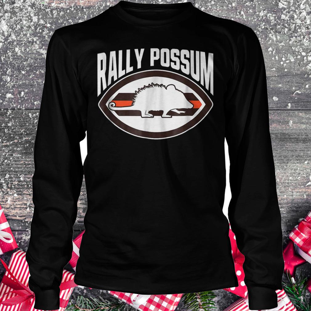 Cleveland Browns rally possum shirt Longsleeve Tee Unisex